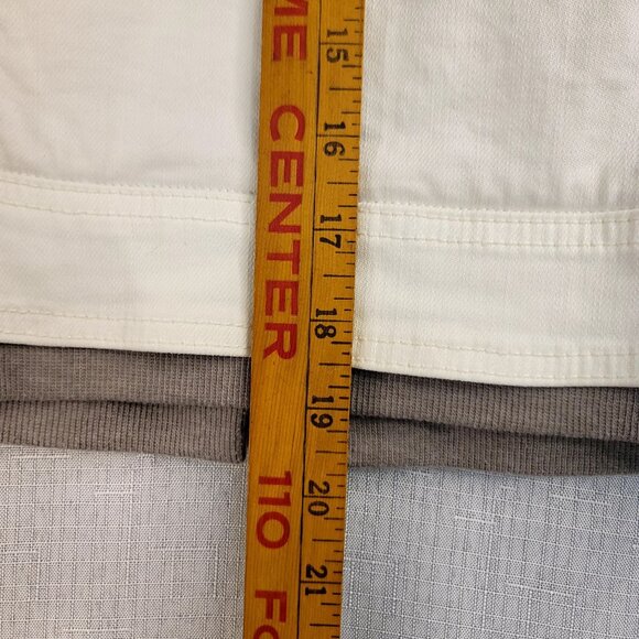 American Eagle Outfitters Womens White Gray Hooded Denim Jacket M (Callout) - Picture 9 of 12